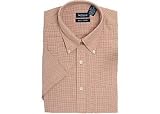 Van Heusen - Van Heusen Orange Mini Check Plaid Sportshirt
