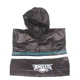 Philadelphia Eagles NFL Waterproof Hooded Rain Poncho - Size Bigger
