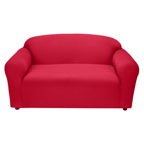 Jersey Loveseat Slipcover - Red