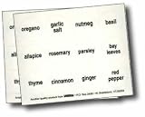 Round Spice Labels