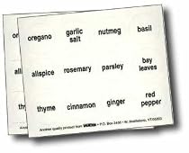 Round Spice Labels