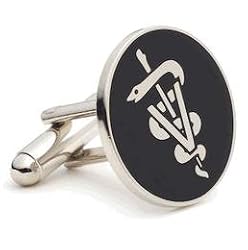 Veterinary Caduceus Cufflinks