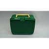 Lunchbox Green Plastic with Yellow Handle