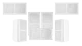 Pure Resonance Audio 7.1 Surround Sound Home Theater UniSat Mini Cube Speaker System White Brackets Included