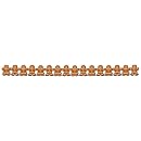 Beistle 1-Pack Gingerbread Man Streamer, 5-1/4-Inch by 5-Feet 4-Inch