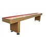 Playcraft Woodbridge 16' OakShuffleboard with Red carpet