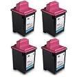 D@J 4-PK NEW BLACK COMPATIBLE NON-OEM 12A970 INK CARTRIDGE FOR LEXMARK 70 X63 X4250 X4270