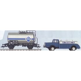 Marklin HO Train 47903 Aral Fuel Tank Car Set from Car/Truck Fuel