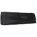 Satin Clutch Abendtasche, schwarz
