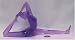 Yoga Positions Acrylic Glass Look Statue Figurine Purple Pose 4