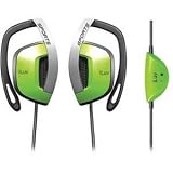 Professional Sweat Proof Ear Clips Treble Deep Bass Volume Control Adjustable Slider Green by JWIN