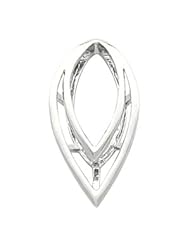 27.00X14.00 Mm 14K White Gold Pendant Enhancer