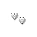 Sterling Silver Children's Heart with Cross title=