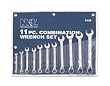 Combination Wrench Set, Polish 6 to 19mm - 11 Pieces