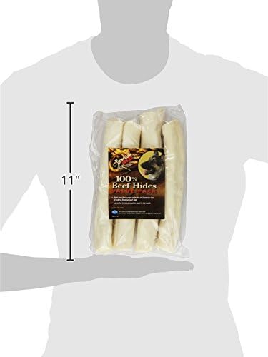 Rawhide Brand 9-Inch by 1-Inch Natural Roll, 4 Per Pack, Bag/Decal