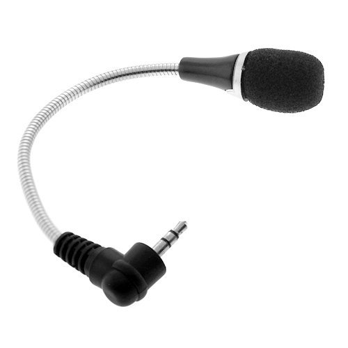 Mini 3.5mm Flexible Microphone for PC/Laptop/Skype