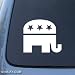 REPUBLICAN ELEPHANT - Politics - Car, Truck, Notebook, Vinyl Decal Sticker #1122 | Vinyl Color: White