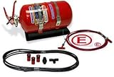 SPA 3.375 Liter AFFF Mechanical Fire System - Includes 3 Nozzles - 2 Tee's - 12 Ft. Decabon Tubing - 1x6 ft. Pull Cable, 1 x 12 Ft. Pull Cable - 1.125 LT to Cockpit - 2.25 LT to Engine Bay - Charged to 7 Bar