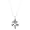 Silver One Sided Small Registered Nurse Caduceus Necklace