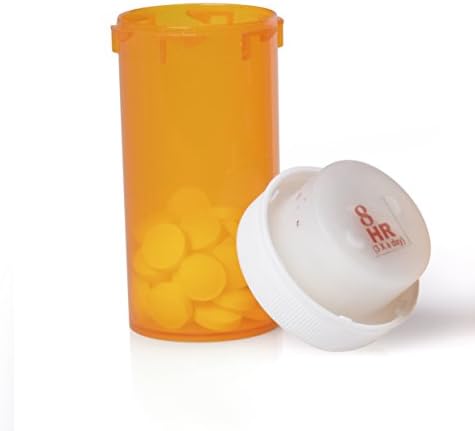 LiveFine Smart Pill Bottle Cap with Automatic Reminders - Ultimate Safety Solution for Medication Schedule Forgetfulness with a 8 Hr Reminder