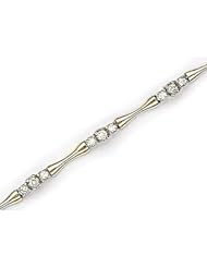 14kt Yellow Gold Hourglass Diamond Bracelet 1.00ct TW