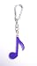 Purple Musical Note Bag Clip Charm, Key Chain/Ring -.99 CENTS SHIPPING