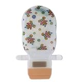 ASSURA AC - ADHESIVE COUPLING - PEDIATRIC 2 PIECE EASICLOSE POUCH, OPAQUE. INNER DIAMETER FITS UP T