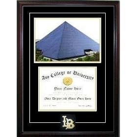 California State University, Long Beach Graduate Framed Lithograph w Diploma Opening in...