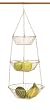RSVP Copper 3 Tier Hanging Wire Fruit Basket NEW