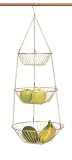 RSVP Copper 3 Tier Hanging Wire Fruit Basket NEW