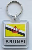 Brunei - Country Lucite Key Rings