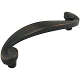 Cosmas 774ORB Oil Rubbed Bronze Cabinet Hardware Swirl Handle Pull - 3" Hole Centers