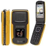 Yellow Samsung Rugby A837 Cell Phone Quad GSM Unlcoked + Home Charger