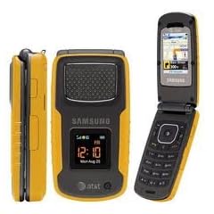 Yellow Samsung Rugby A837 Cell Phone Quad GSM Unlco