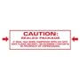 BOXT902P06 - 2 x 110 yds. - Caution Sealed Package Pre-Printed Carton Sealing Tape