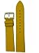 Watch Band Golden Yellow Genuine Leather Stitched Strap 20 millimeter
