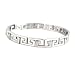 Men's Stainless Steel 9mm Greek Key Link Bracelet 8.5"