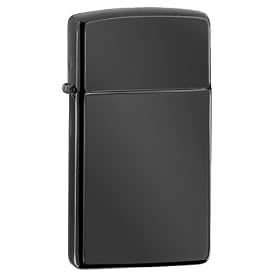 Zippo Slim Ebony Lighter (Ebony, 5 1/2x3 1/2-cm): Sports &amp; Outdoors