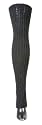 Extra Long & Stretchy Merino Wool Leg Warmers by KD dance, Charcoal/Grey - Three Sizes From Knee Hi, Thigh Hi To Super Long 48 Inches! - Made In New York