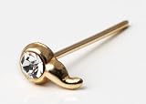14kt Gold Nose Studs Piercing Jewelry - 22g