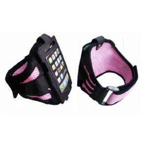 Lady iPhone 5 5S Strong ArmBand Case Cover For Sports, Gym, Bike Riding, Cycle & Jogging - Tie Phone with Your Arm - Slim Fit - Specially Made for Ladies, Women & Girls (Pink)