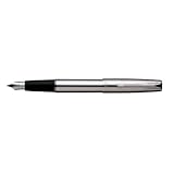 Parker Frontier Stainless Steel Chrome Trim Fountain Pen Medium Point