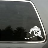 Ice Hockey Player Vinyl Decal small