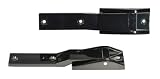 Rugged Ridge Black Chrome Trim Accessories for Jeep Tailgate Hinge Kit Jeep Wrangler 1997 to 2002 (TJ) No Drilling Required