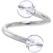 Spiral Twister COOL CLEAR Belly Button Ring