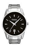 Caravelle Silver-tone Date Bracelet Black Dial Men's Watch #43B114