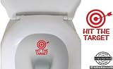 HIT THE SPOT Decal BATHROOM TOILET Potty SEAT Boys Training Target (free glowindark switchplate decal)
