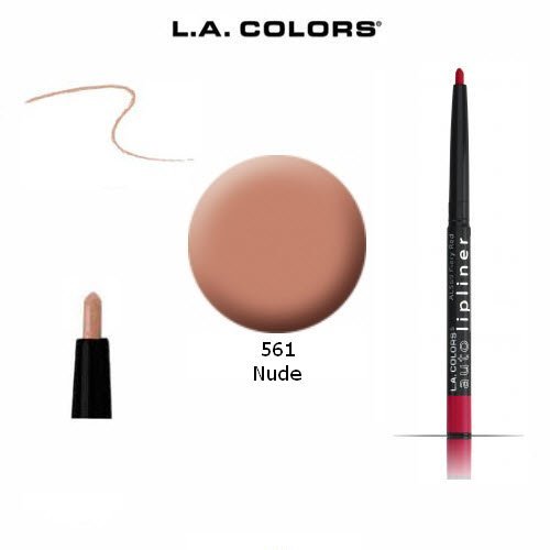 2-Pack L.A. Colors Auto Lip Liner Pencil Retractable 561 Nude