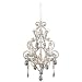 Leila White Clear Swag Plug-in Chandelier