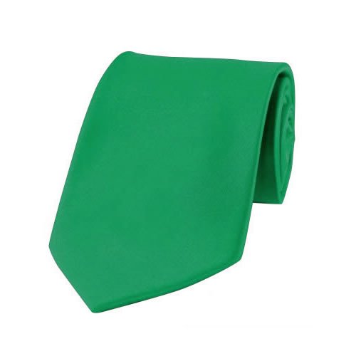 Solid Color Mens Tie by Jacob Alexander - Kelly Green